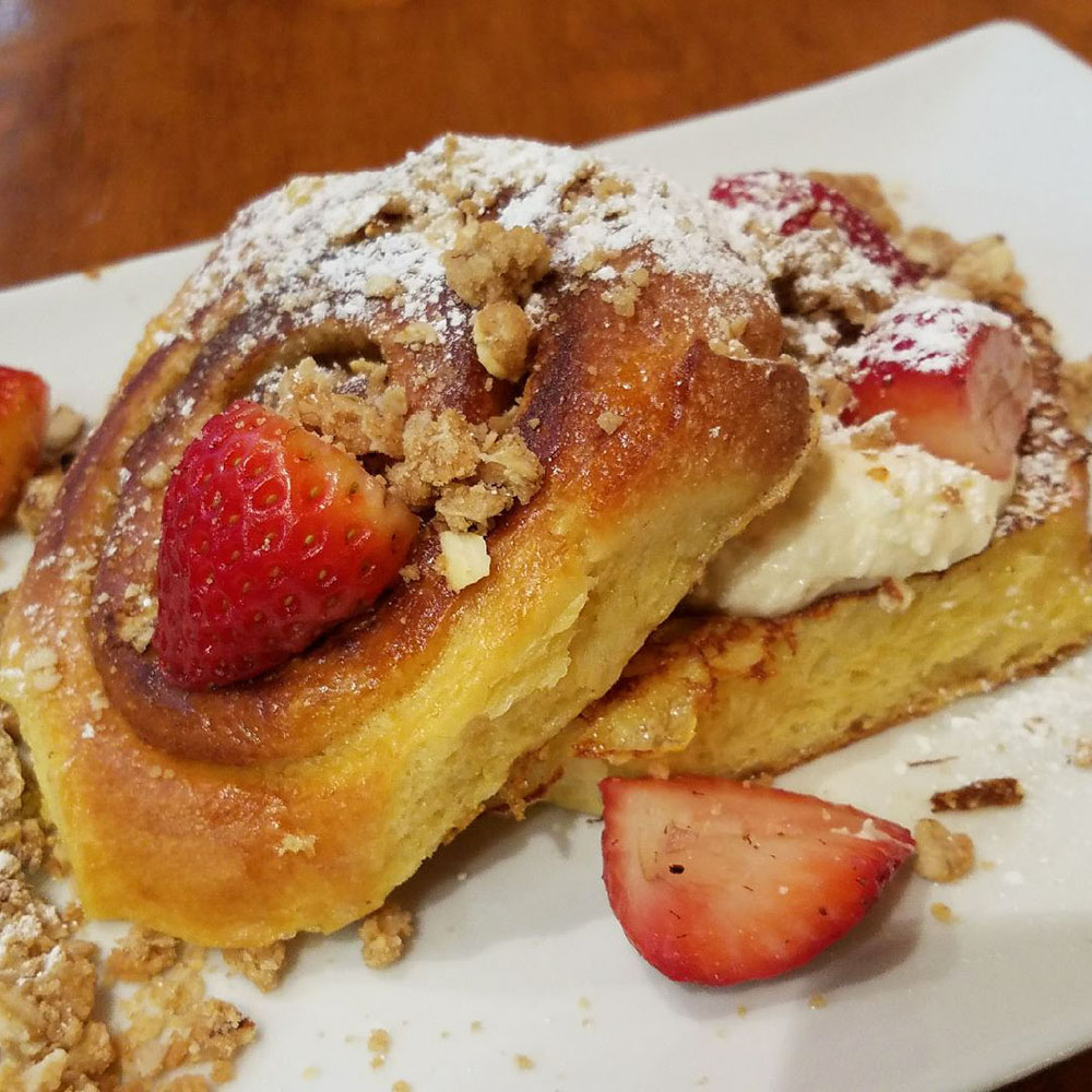 Dime Store's Cinnamon Roll French Toast