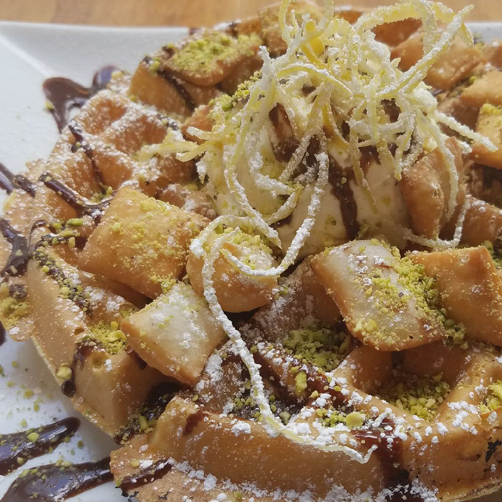 Dime Store's Cannoli Waffle