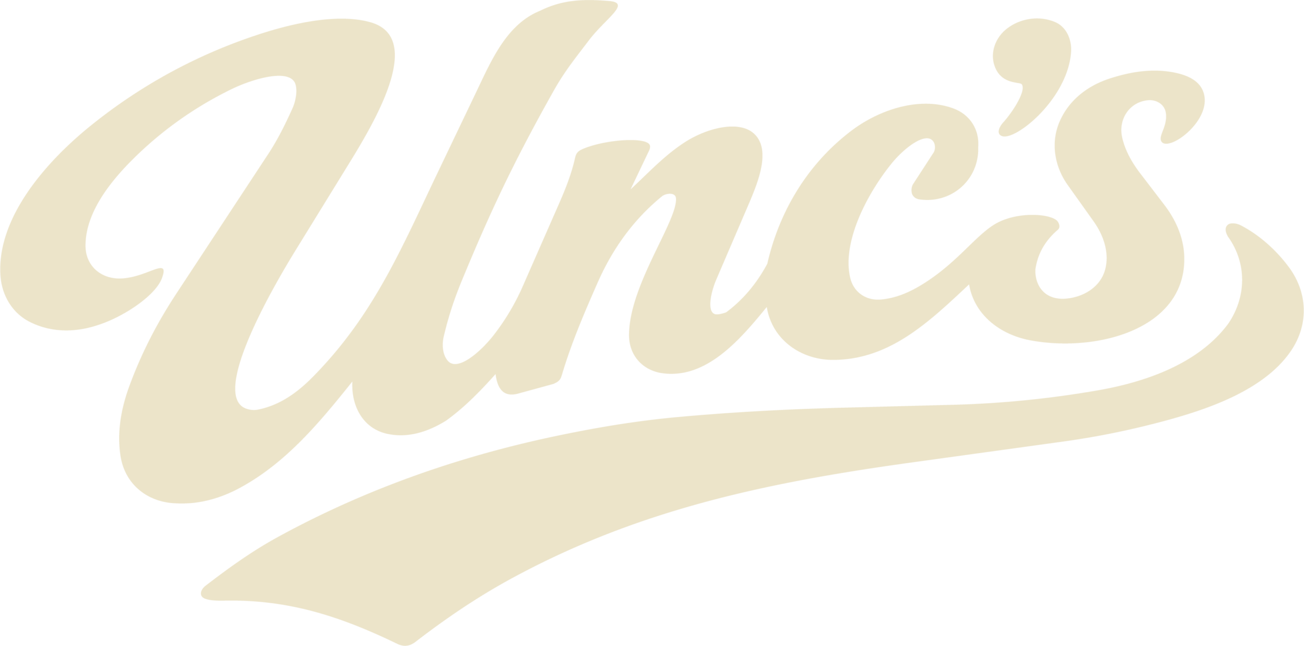 Unc's Pizza logo in cream