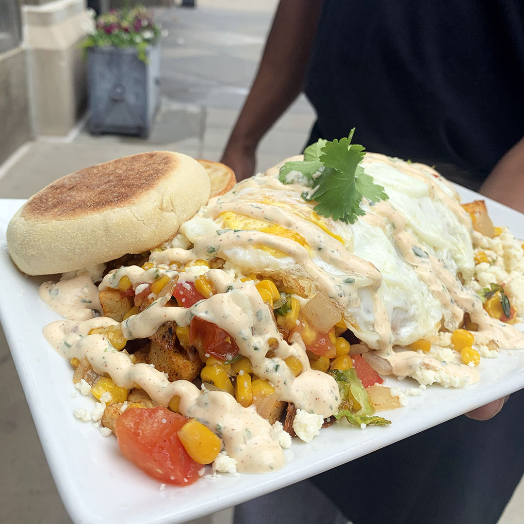Dime Store Rochester Hills Brunch Restaurant's Mexican Street Corn Hash